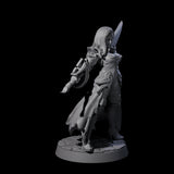 Breathtaking Swordswoman Miniature for Dungeons and Dragons, Pathfinder or other TTRPGs