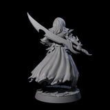 Breathtaking Swordswoman Miniature for Dungeons and Dragons, Pathfinder or other TTRPGs