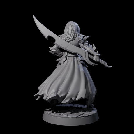 Breathtaking Swordswoman Miniature for Dungeons and Dragons, Pathfinder or other TTRPGs