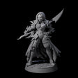 Breathtaking Swordswoman Miniature for Dungeons and Dragons, Pathfinder or other TTRPGs