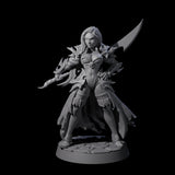 Breathtaking Swordswoman Miniature for Dungeons and Dragons, Pathfinder or other TTRPGs