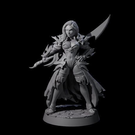 Breathtaking Swordswoman Miniature for Dungeons and Dragons, Pathfinder or other TTRPGs