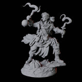Brewing Alchemist Miniature for Dungeons and Dragons, Pathfinder or other TTRPGs