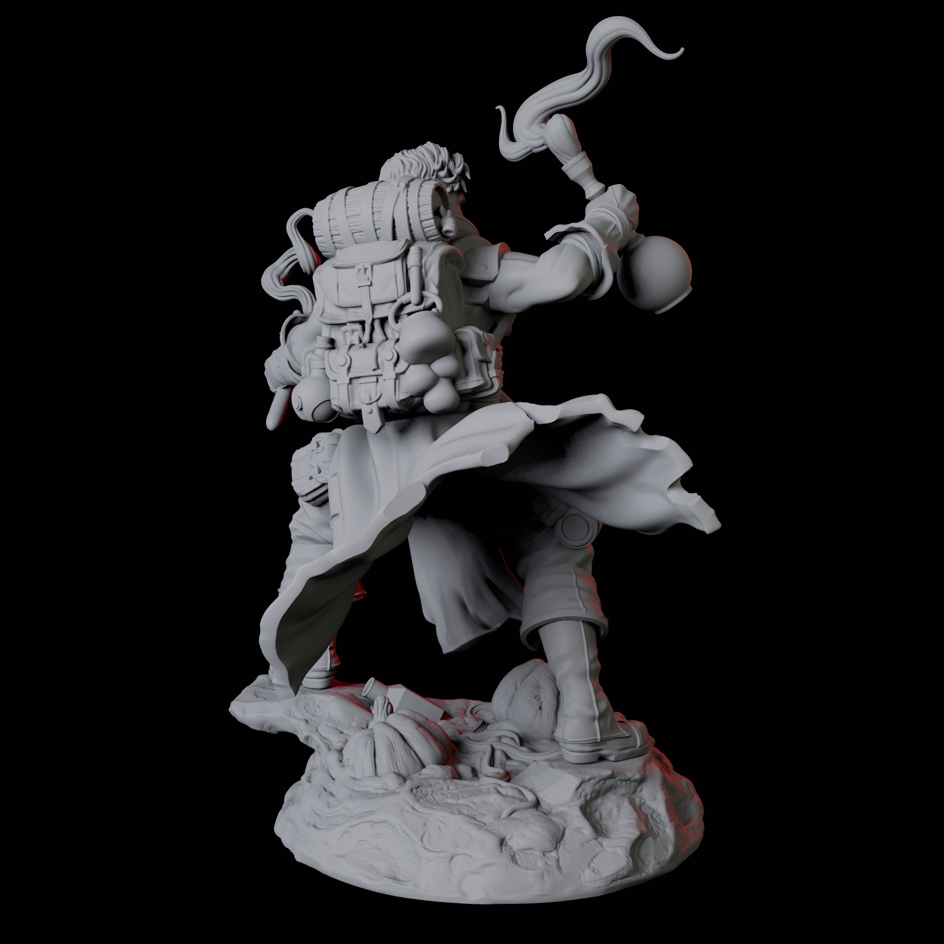 Brewing Alchemist Miniature for Dungeons and Dragons, Pathfinder or other TTRPGs