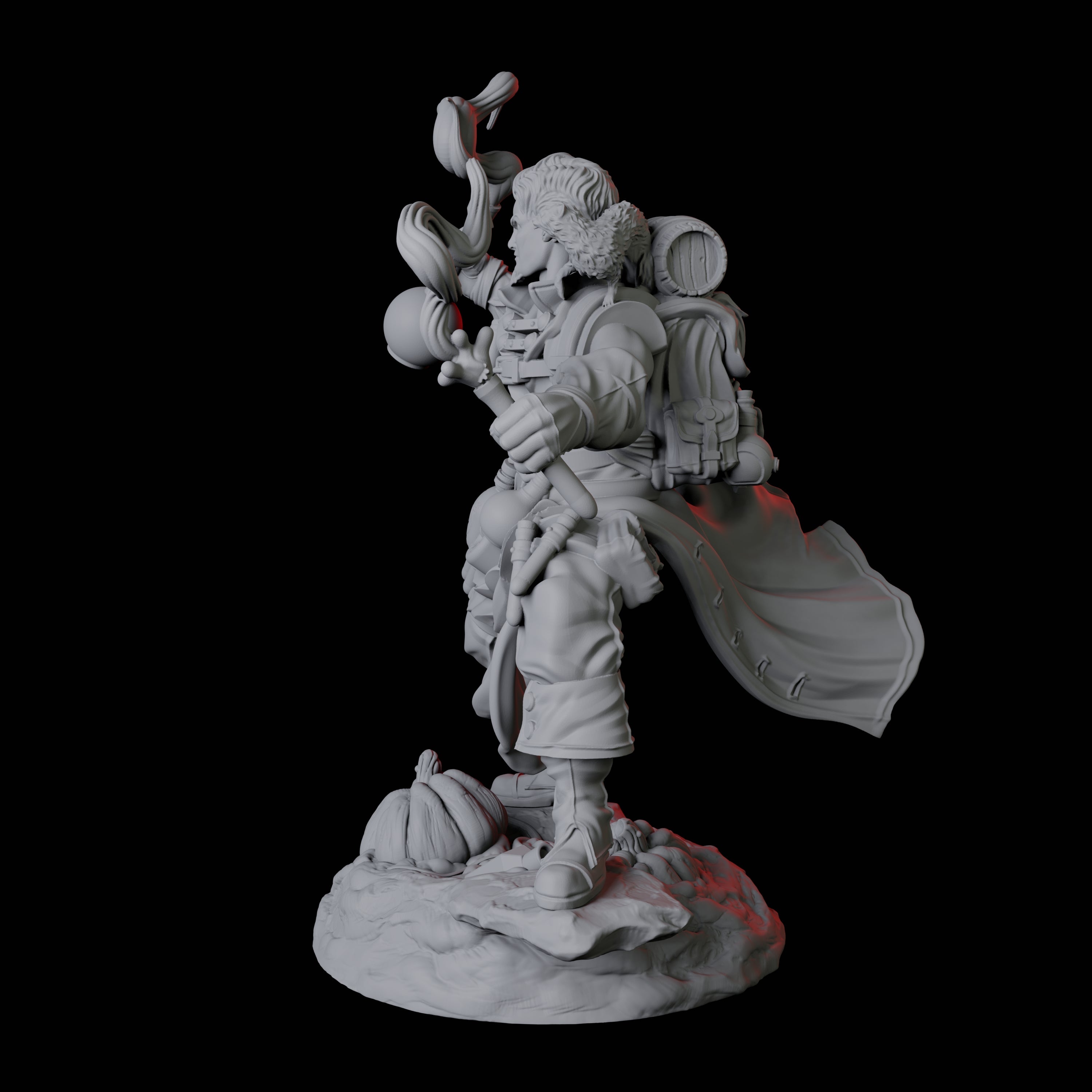 Brewing Alchemist Miniature for Dungeons and Dragons, Pathfinder or other TTRPGs