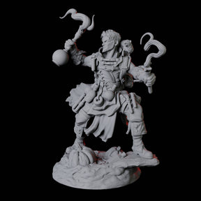 Brewing Alchemist Miniature for Dungeons and Dragons, Pathfinder or other TTRPGs