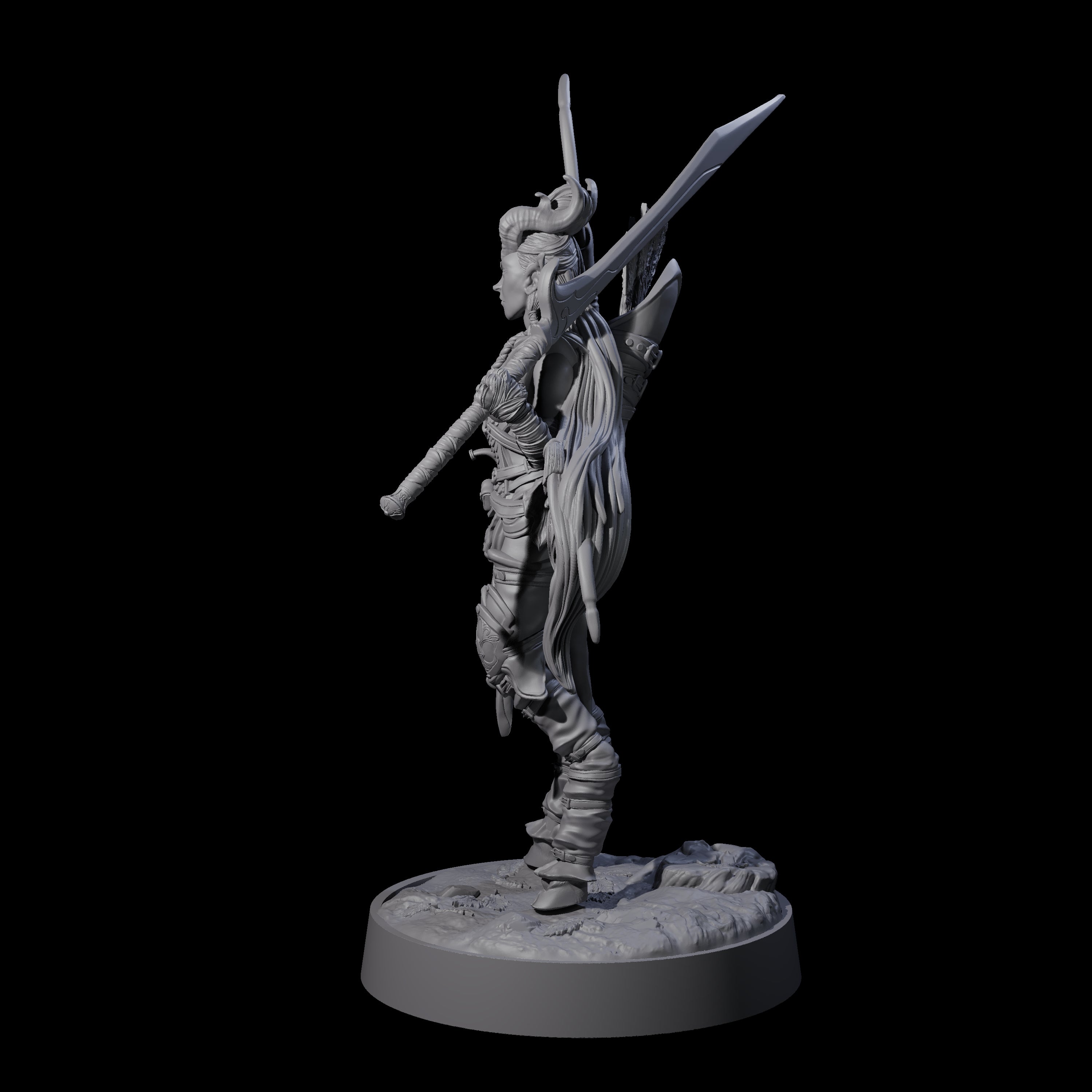 Briallyn - Glavied Satyr Hunter Miniature for Dungeons and Dragons, Pathfinder or other TTRPGs
