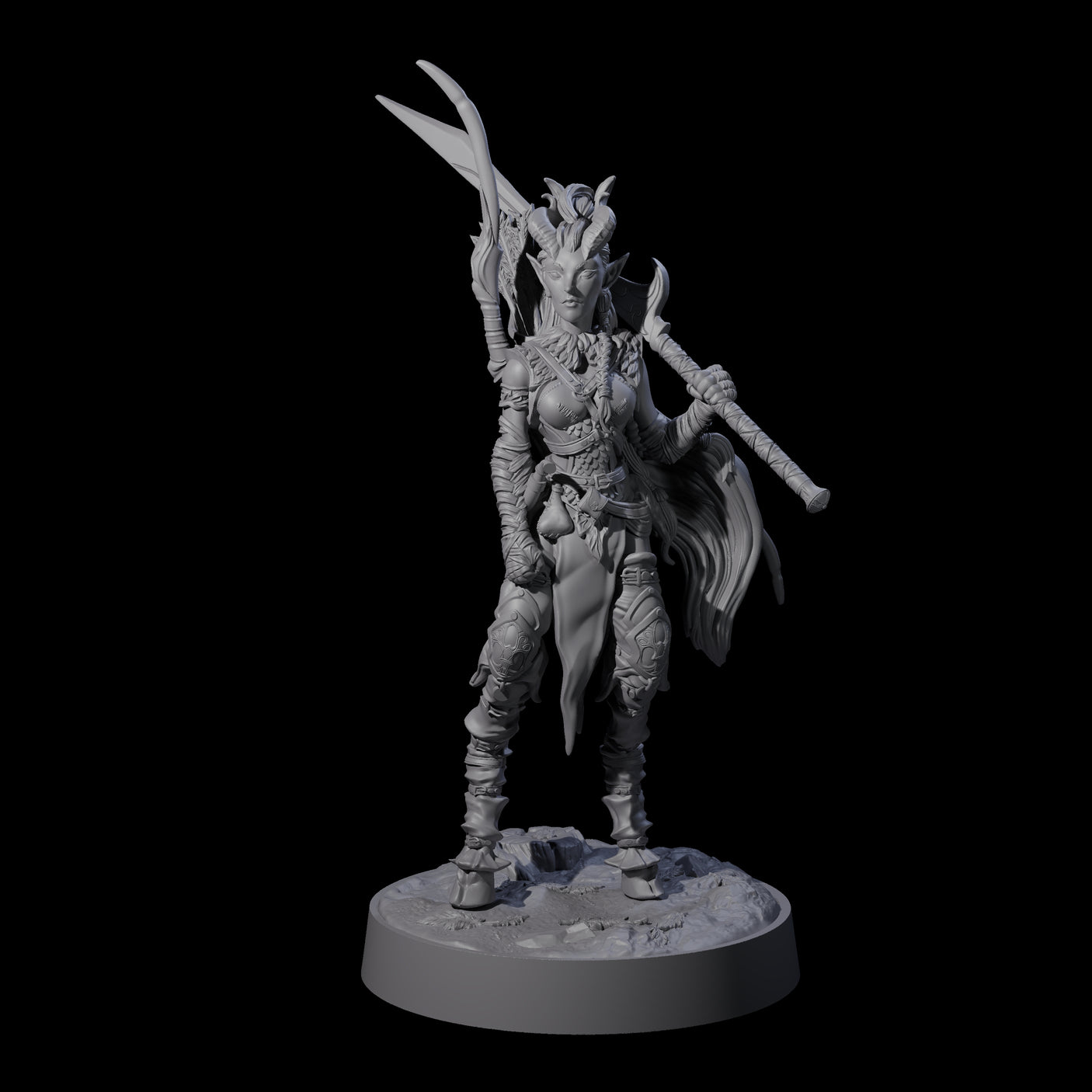 Briallyn - Glavied Satyr Hunter Miniature for Dungeons and Dragons, Pathfinder or other TTRPGs