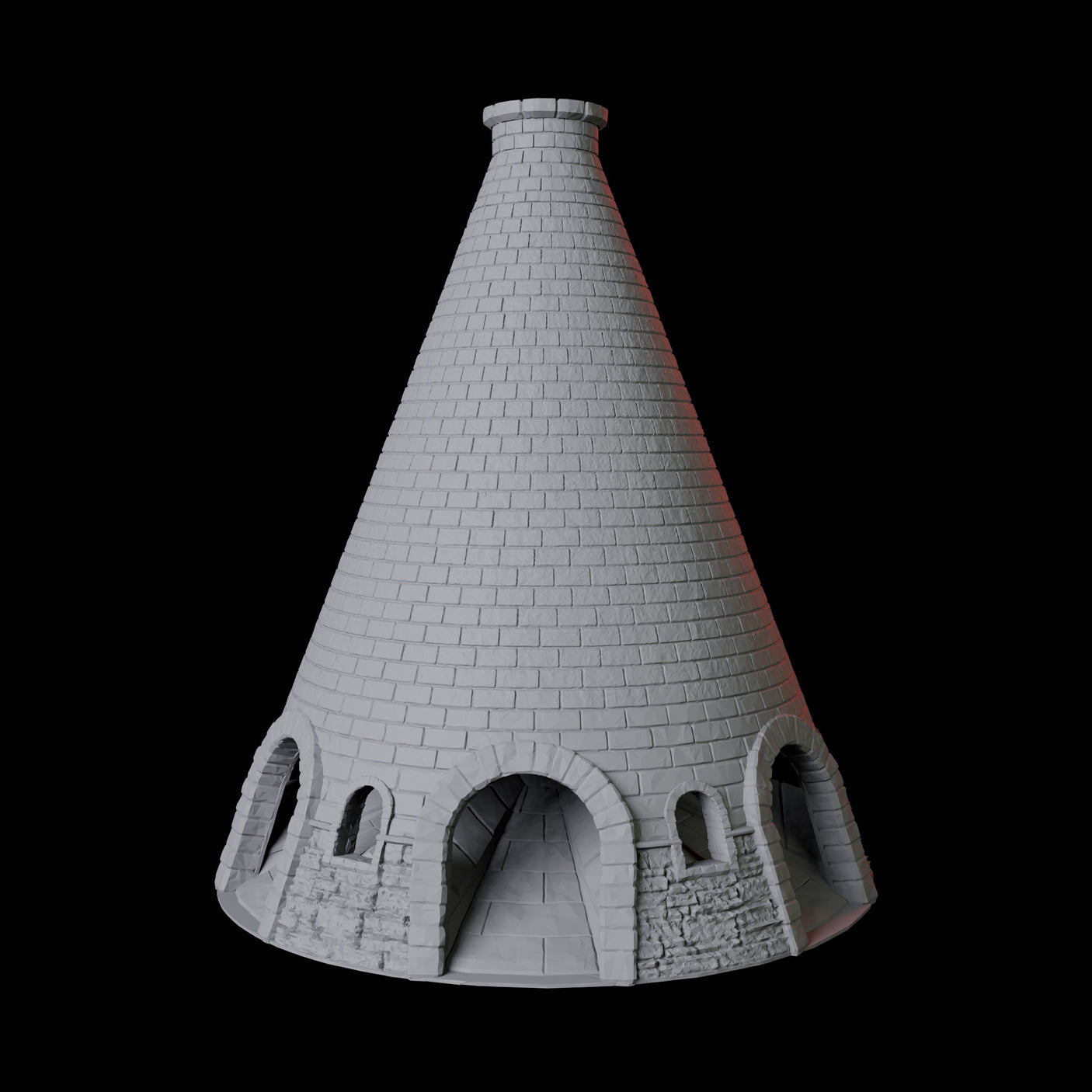 Brick Building Dice Tower Miniature for Dungeons and Dragons, Pathfinder or other TTRPGs