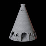 Brick Building Dice Tower Miniature for Dungeons and Dragons, Pathfinder or other TTRPGs