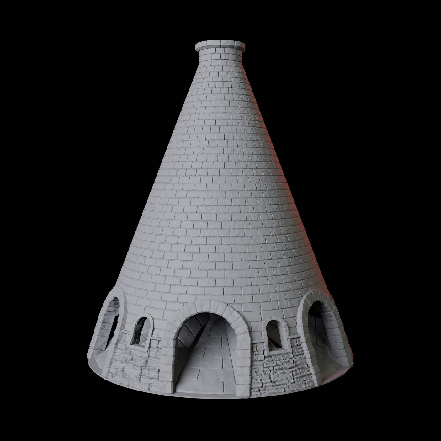 Brick Building Dice Tower Miniature for Dungeons and Dragons, Pathfinder or other TTRPGs