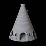 Brick Building Dice Tower Miniature for Dungeons and Dragons, Pathfinder or other TTRPGs
