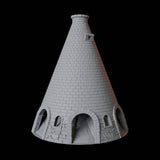 Brick Building Dice Tower Miniature for Dungeons and Dragons, Pathfinder or other TTRPGs