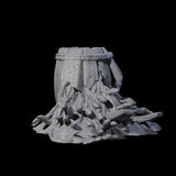 Broken Barrel of Eels Miniature for Dungeons and Dragons, Pathfinder or other TTRPGs