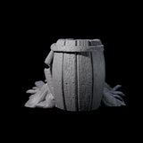 Broken Barrel of Eels Miniature for Dungeons and Dragons, Pathfinder or other TTRPGs