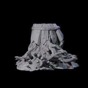 Broken Barrel of Eels Miniature for Dungeons and Dragons, Pathfinder or other TTRPGs