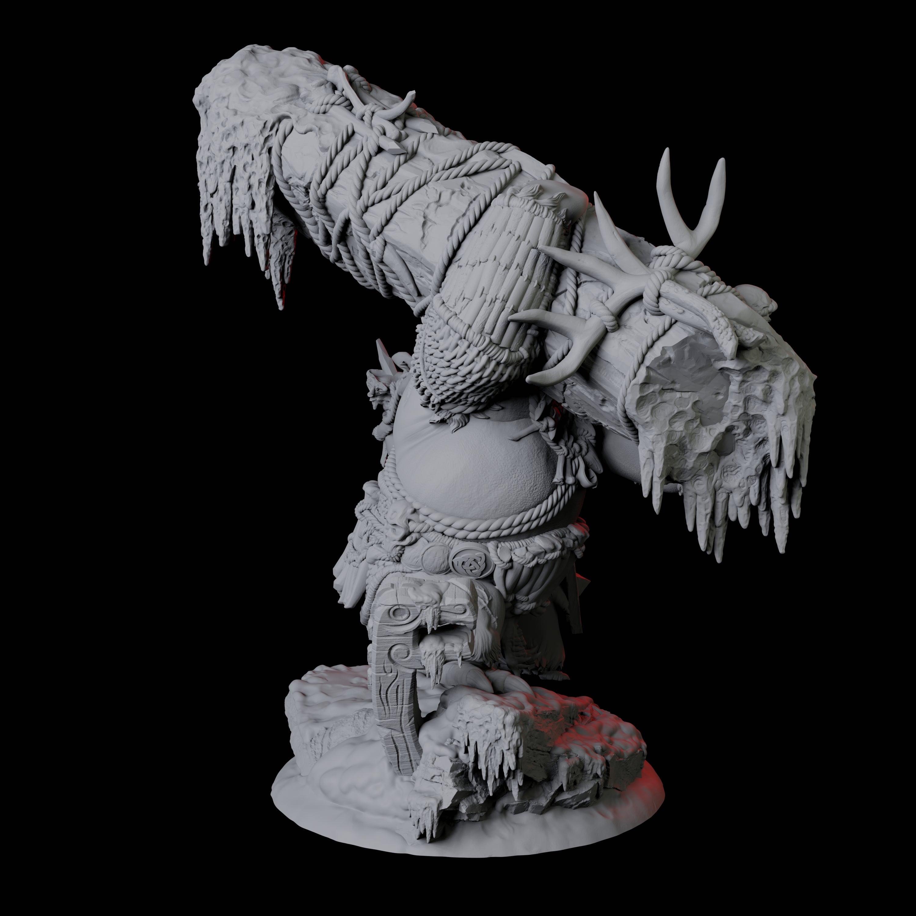 Bruising Dohwar Barbarian Miniature for Dungeons and Dragons, Pathfinder or other TTRPGs