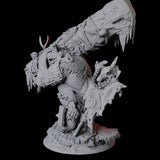 Bruising Dohwar Barbarian Miniature for Dungeons and Dragons, Pathfinder or other TTRPGs