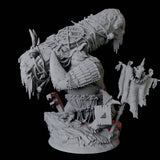 Bruising Dohwar Barbarian Miniature for Dungeons and Dragons, Pathfinder or other TTRPGs