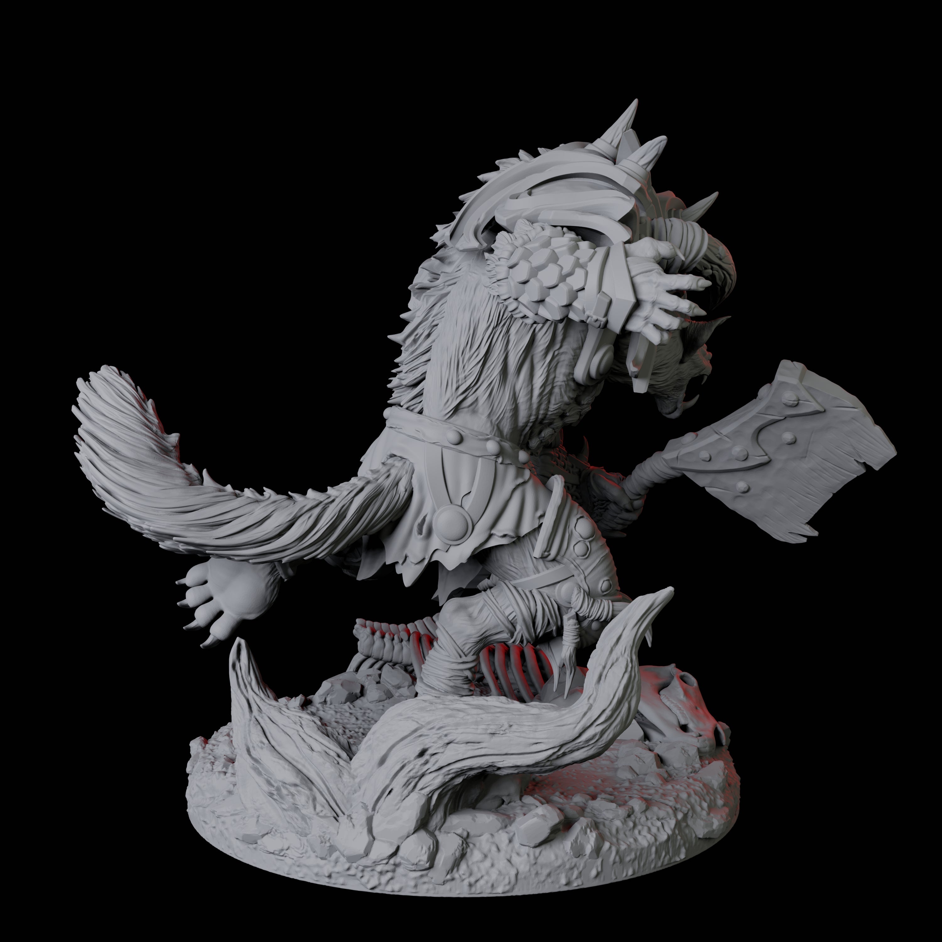 Bruising Gnoll Brute A Miniature for Dungeons and Dragons, Pathfinder or other TTRPGs