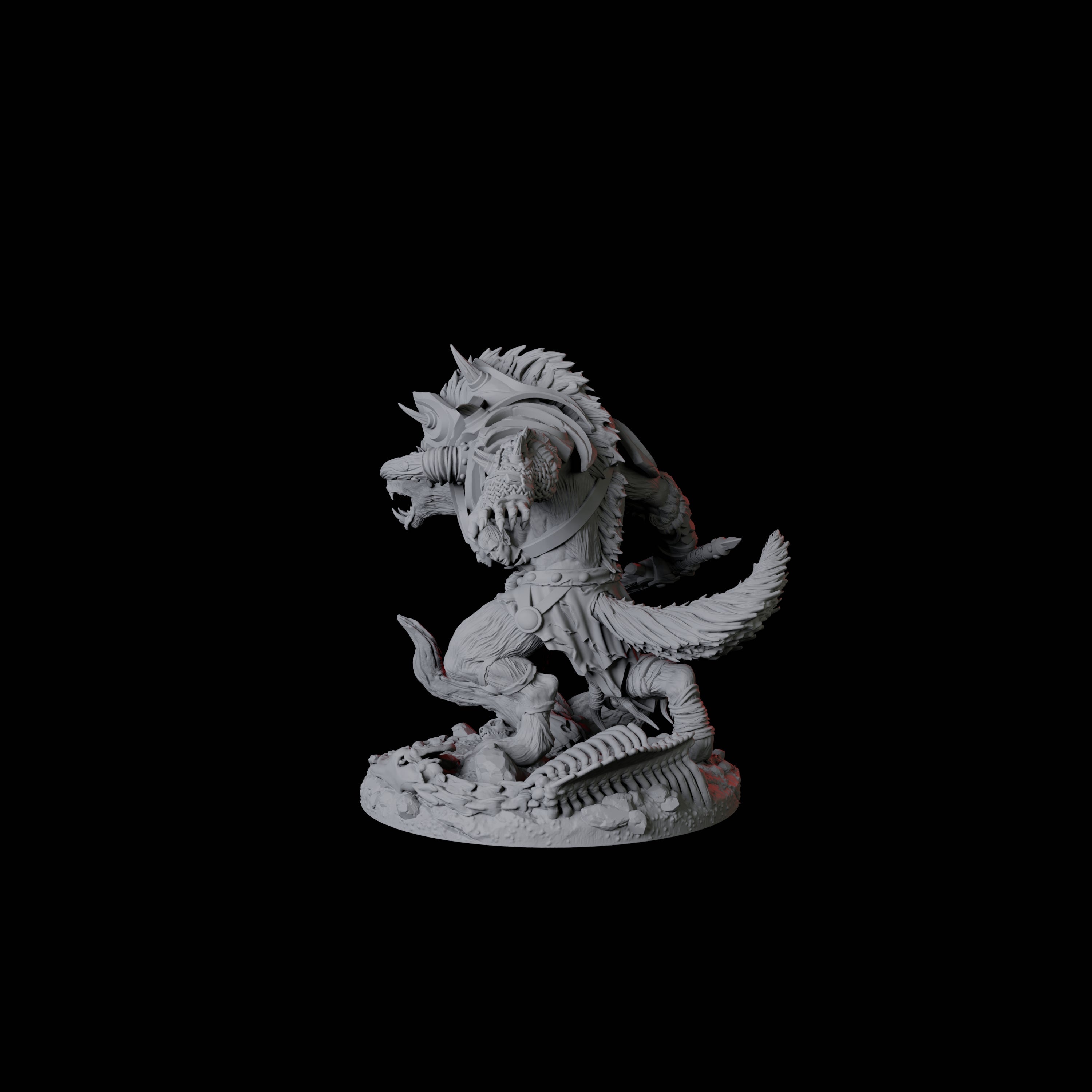 Bruising Gnoll Brute B Miniature for Dungeons and Dragons, Pathfinder or other TTRPGs