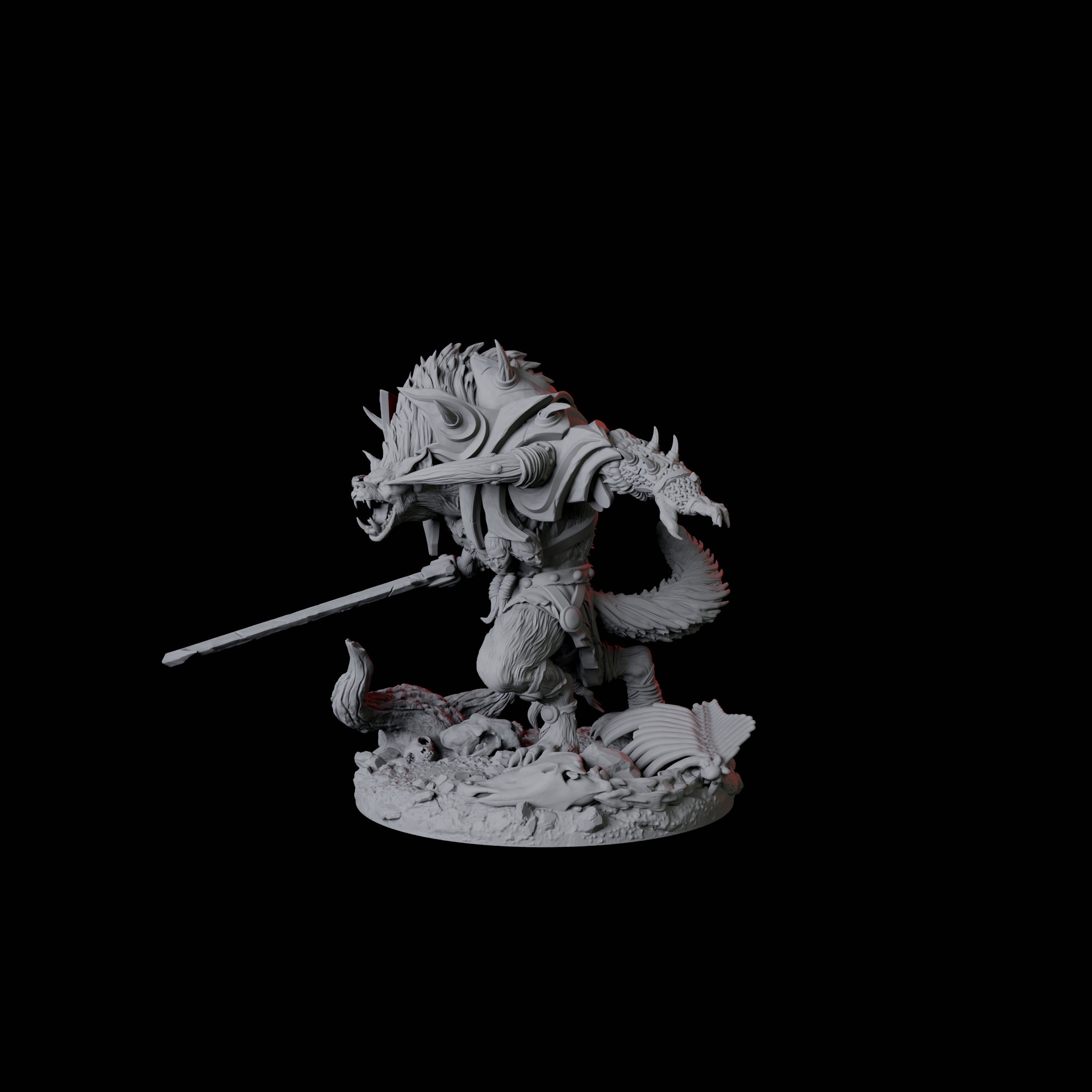 Bruising Gnoll Brute B Miniature for Dungeons and Dragons, Pathfinder or other TTRPGs