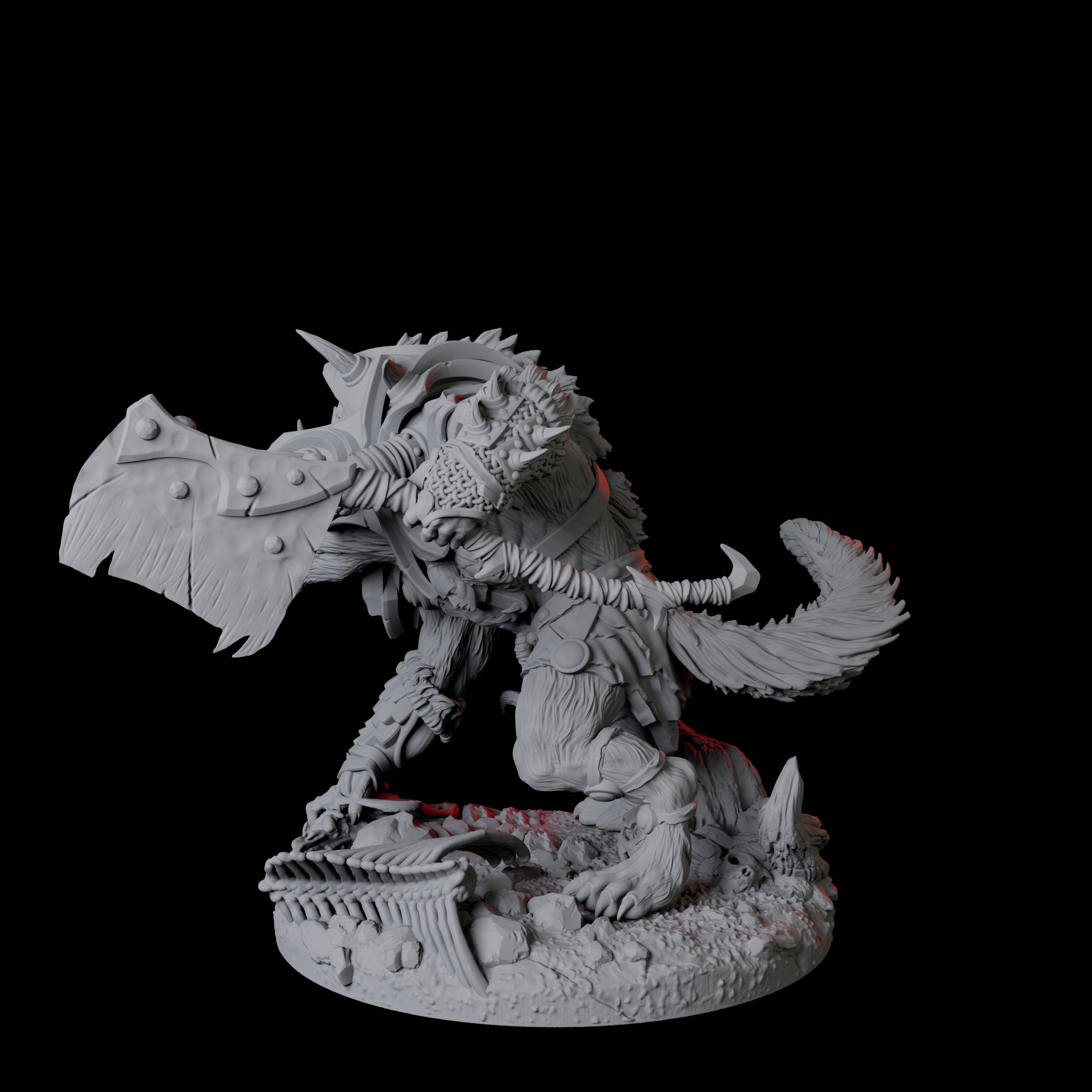 Bruising Gnoll Brute C Miniature for Dungeons and Dragons, Pathfinder or other TTRPGs