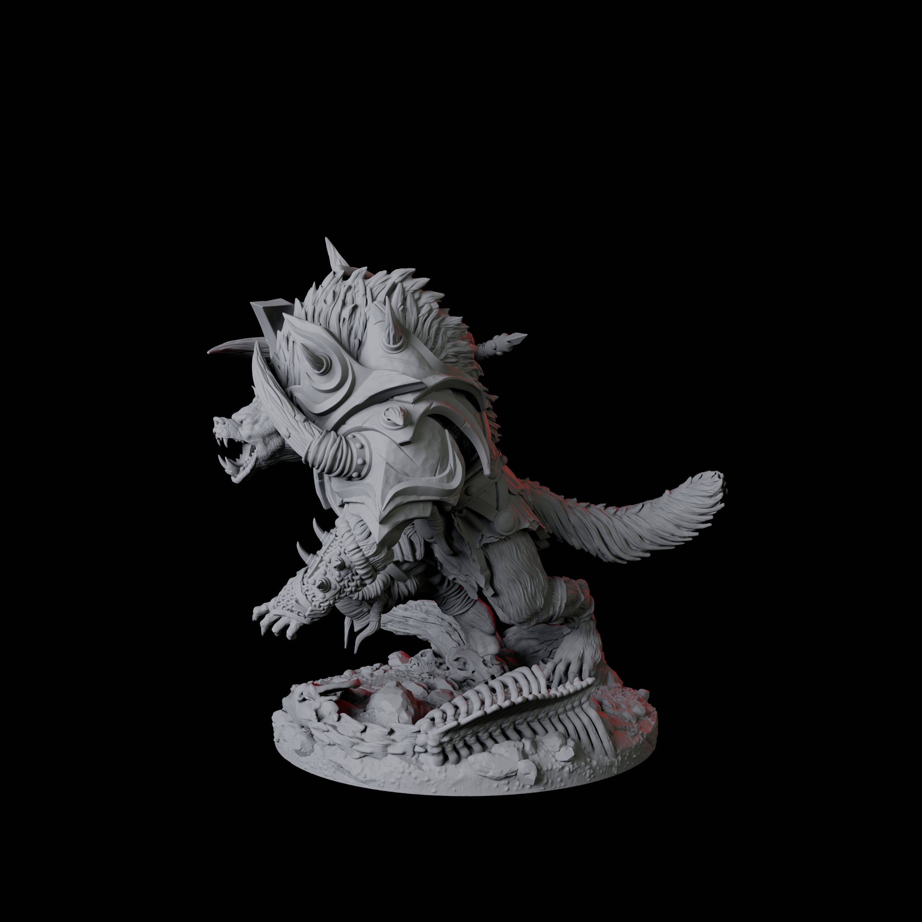 Bruising Gnoll Brute D Miniature for Dungeons and Dragons, Pathfinder or other TTRPGs