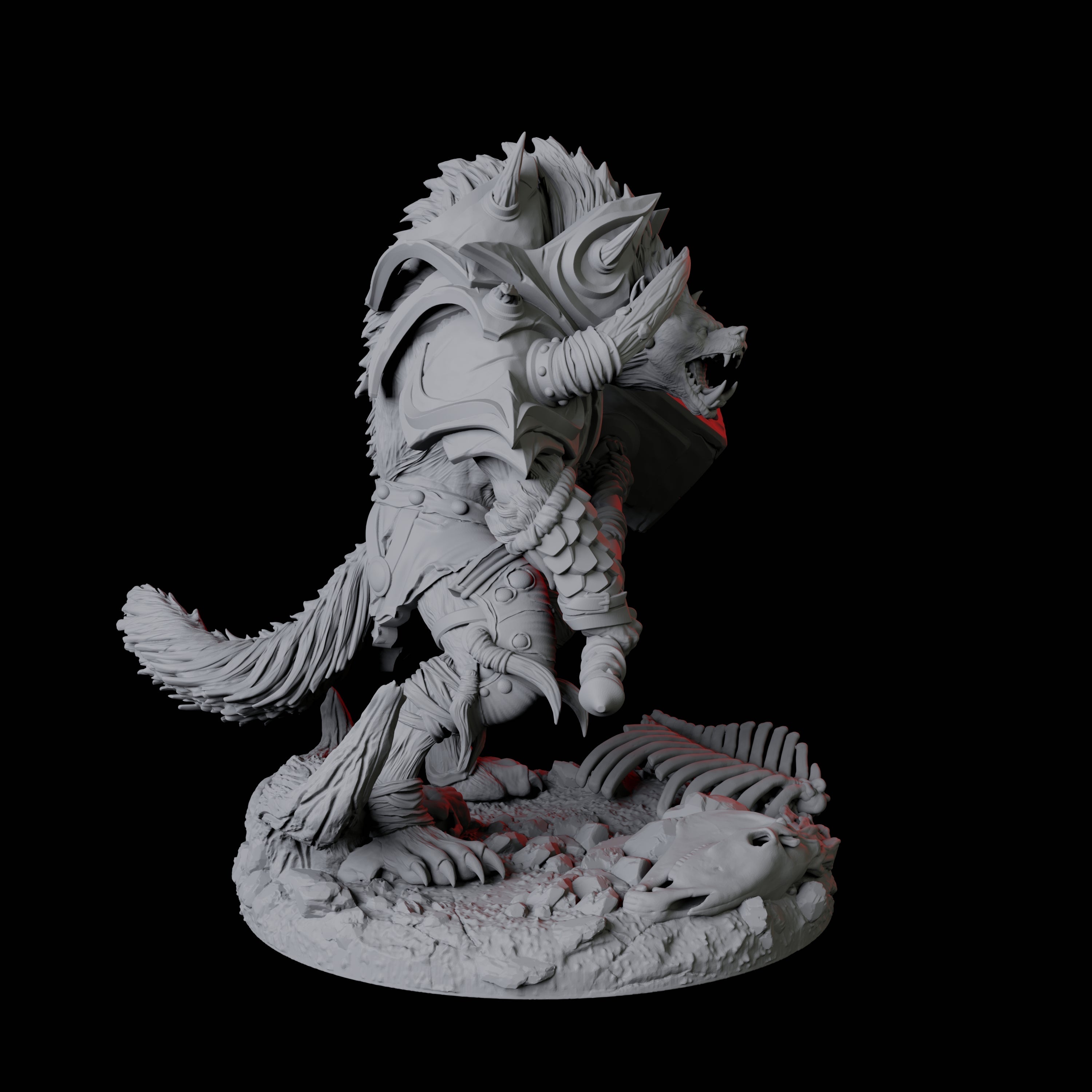 Bruising Gnoll Brute E Miniature for Dungeons and Dragons, Pathfinder or other TTRPGs