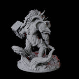 Bruising Gnoll Brute E Miniature for Dungeons and Dragons, Pathfinder or other TTRPGs