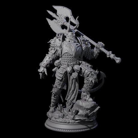 Brutal Tiefling Warrior Miniature for Dungeons and Dragons, Pathfinder or other TTRPGs