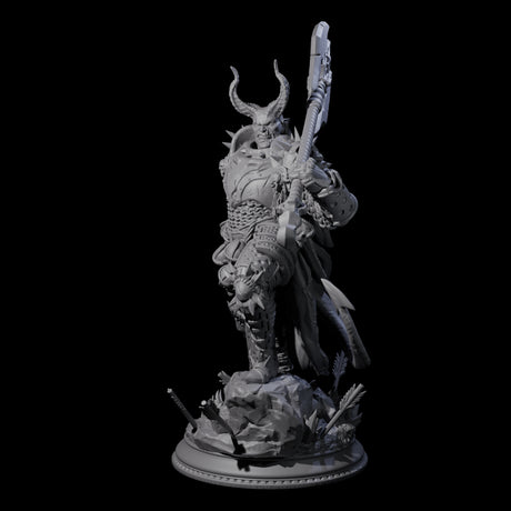 Brutal Tiefling Warrior Miniature for Dungeons and Dragons, Pathfinder or other TTRPGs