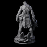 Brutish Hill Giant Warrior Miniature for Dungeons and Dragons, Pathfinder or other TTRPGs