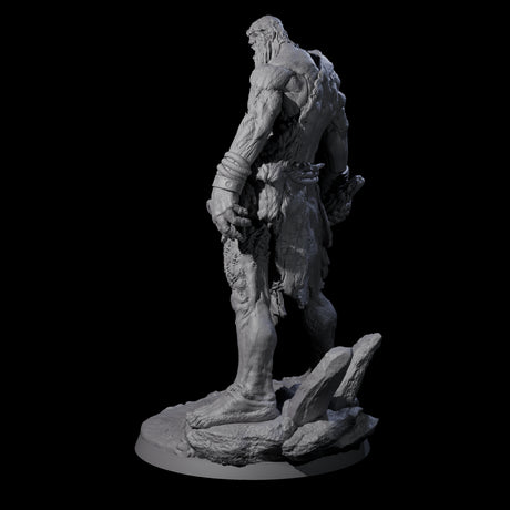 Brutish Hill Giant Warrior Miniature for Dungeons and Dragons, Pathfinder or other TTRPGs