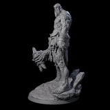 Brutish Hill Giant Warrior Miniature for Dungeons and Dragons, Pathfinder or other TTRPGs