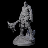 Brutish Hill Giant Warrior Miniature for Dungeons and Dragons, Pathfinder or other TTRPGs