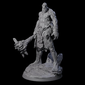 Brutish Hill Giant Warrior Miniature for Dungeons and Dragons, Pathfinder or other TTRPGs