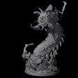 Bucking Purple Worm Rider B Miniature for Dungeons and Dragons, Pathfinder or other TTRPGs