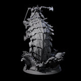 Bucking Purple Worm Rider D Miniature for Dungeons and Dragons, Pathfinder or other TTRPGs
