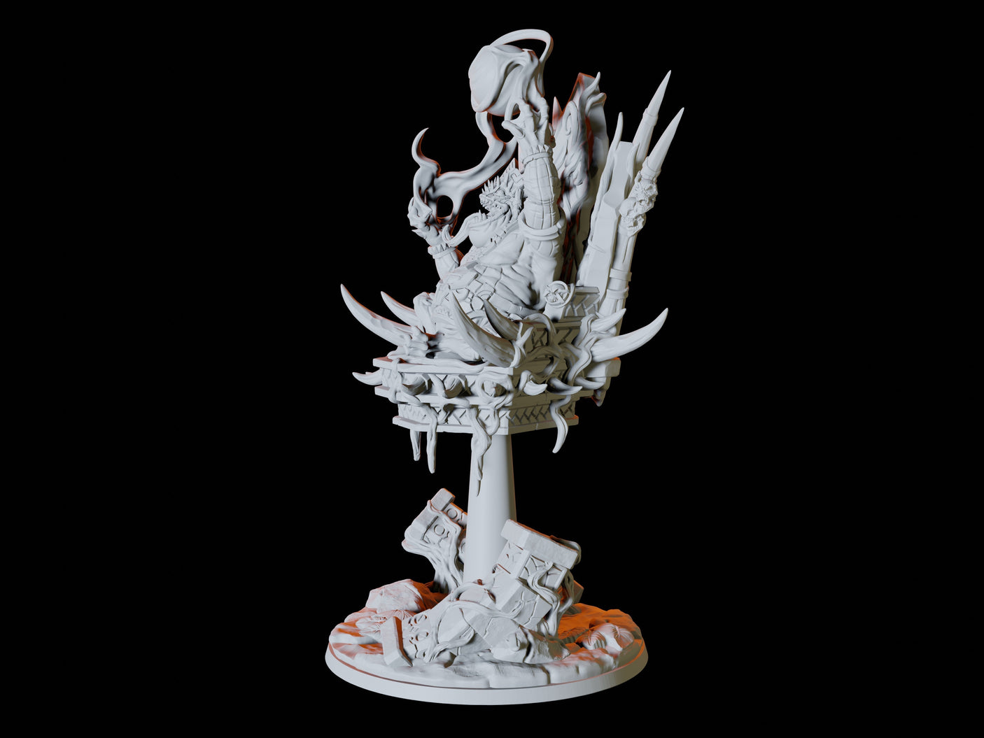 Bullywug King Miniature for Dungeons and Dragons, Pathfinder or other TTRPGs