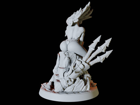Bullywug Pin-up Miniature for Dungeons and Dragons, Pathfinder or other TTRPGs