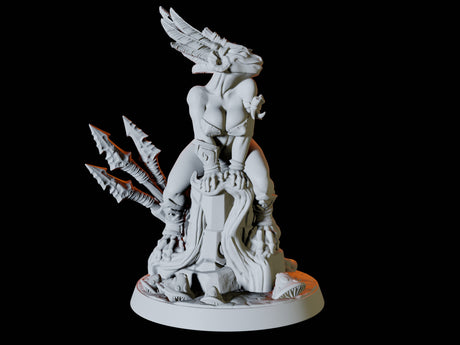 Bullywug Pin-up Miniature for Dungeons and Dragons, Pathfinder or other TTRPGs