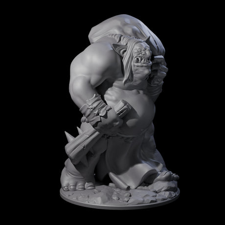 Burglering Orc Warrior Miniature for Dungeons and Dragons, Pathfinder or other TTRPGs