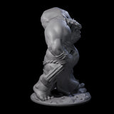 Burglering Orc Warrior Miniature for Dungeons and Dragons, Pathfinder or other TTRPGs