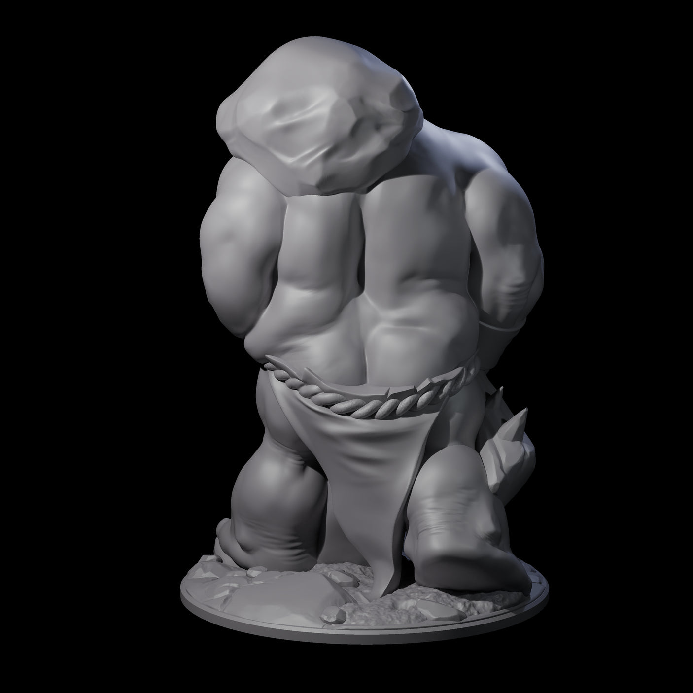 Burglering Orc Warrior Miniature for Dungeons and Dragons, Pathfinder or other TTRPGs