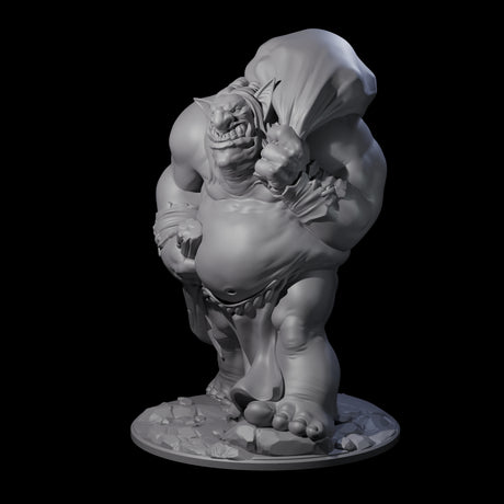 Burglering Orc Warrior Miniature for Dungeons and Dragons, Pathfinder or other TTRPGs