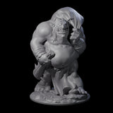 Burglering Orc Warrior Miniature for Dungeons and Dragons, Pathfinder or other TTRPGs