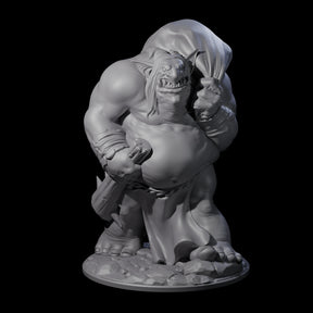 Burglering Orc Warrior Miniature for Dungeons and Dragons, Pathfinder or other TTRPGs