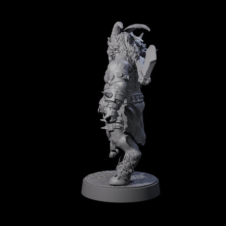 Burly Goatfolk Warrior A Miniature for Dungeons and Dragons, Pathfinder or other TTRPGs