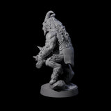 Burly Goatfolk Warrior B Miniature for Dungeons and Dragons, Pathfinder or other TTRPGs